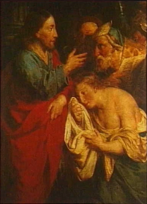 Pieter Jozef Verhaghen - Cristo e la donna adultera